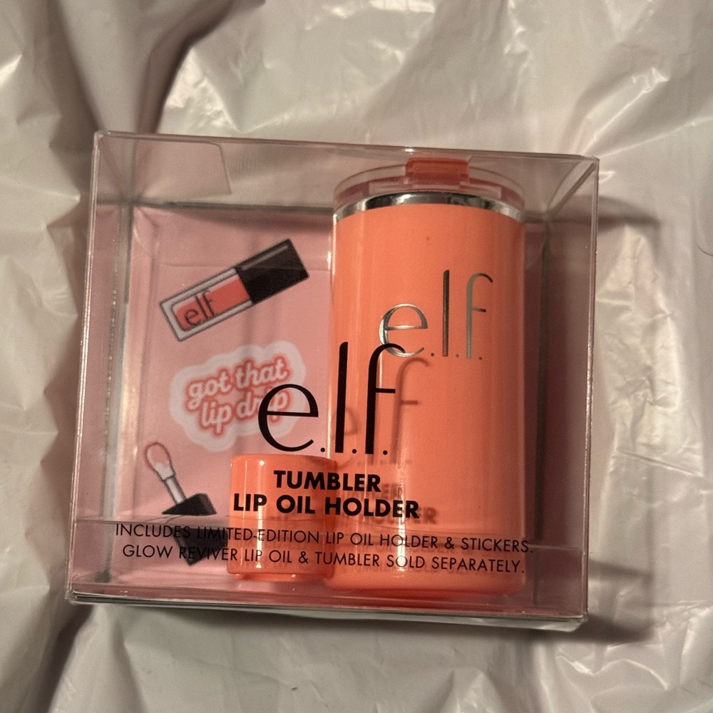 E.L.F x Stanley tumbler lip oil holder Coral Fixation